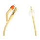 Umriss, urologischer Foley'a-Katheter, Zwei-Wege mit Kunststoffventil, CH 16/5-10 ml, 1 St.