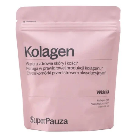 SuperPause Super skin collagen, powder, cherry flavor, 360 g