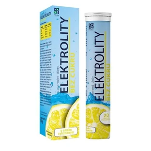 Prima Pharma Elektrolity Bez Cukru, tabletki musujące, smak cytrynowy, 20 szt.