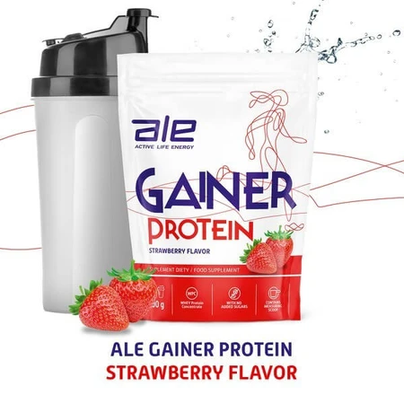Set of 3 x ALE Gainer Protein Strawberry Flavor