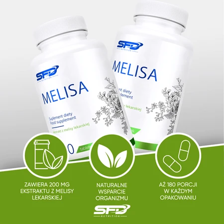 SFD Melissa, tabletten, 180 stuks.