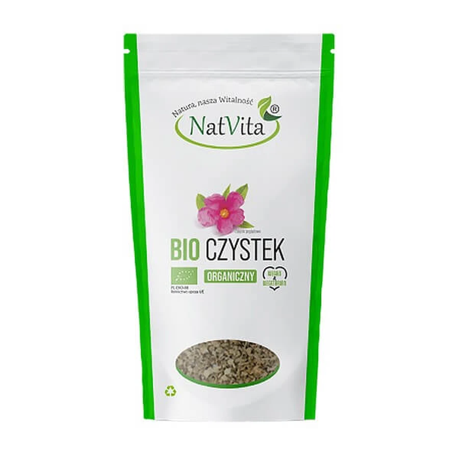 NatVita, Bio Czystek, suszony pocięty, 500 g: ceny i cechy