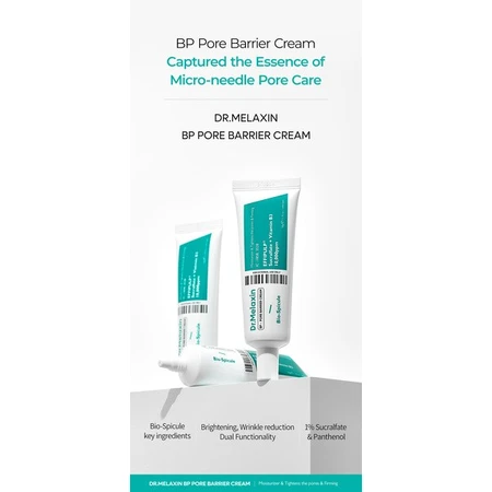 Dr.Melaxin BP Pore Barrier Cream, crema per il restringimento dei pori con bio-spicole, 50 g