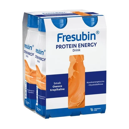 MIX Fresubin Protein Energy Drink 16x200 ml (arome căpșuni si fructe tropicale)