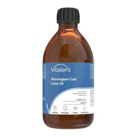 Vitalers Norwegian Tranium non profumato, liquido, 250 ml