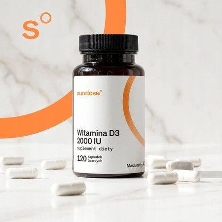 Sundose Vitamina D3 2000 UI, capsule rigide, 120 pezzi.