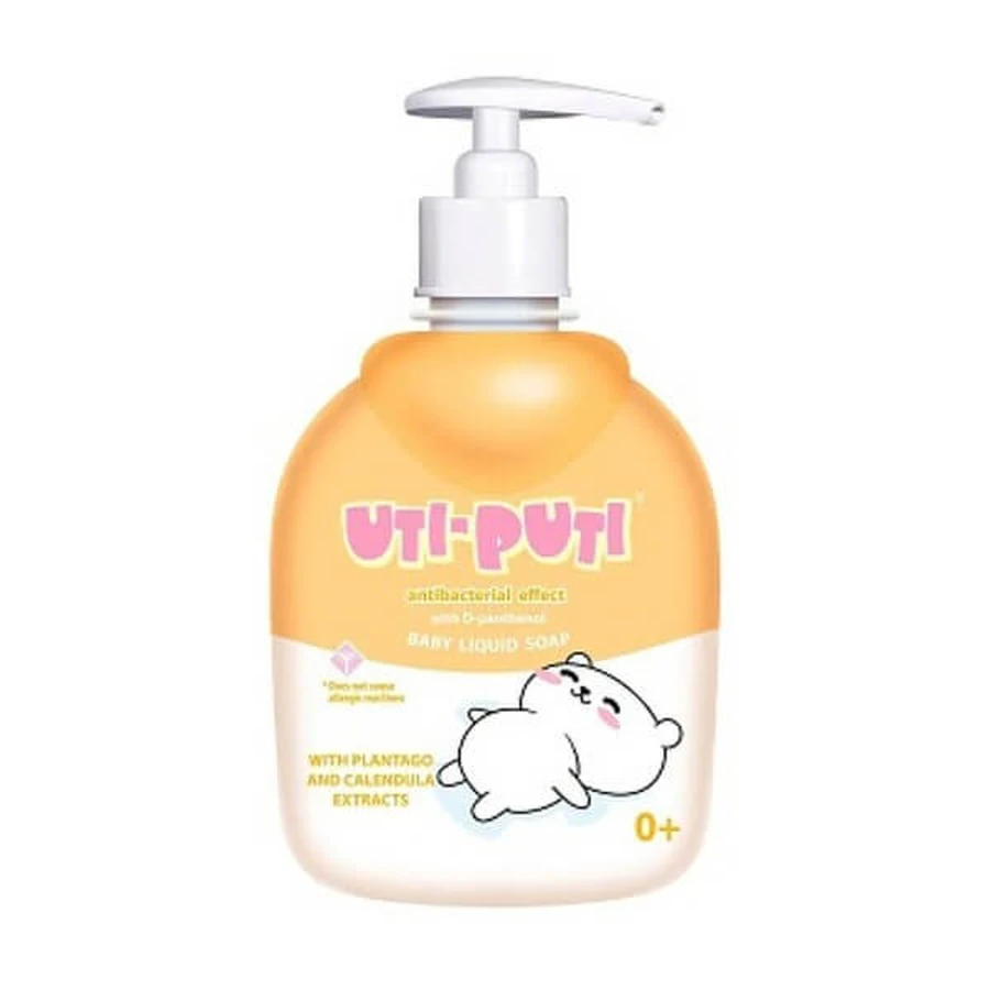 Uti-Puti, liquid soap with plantain and calendula extract 0+, 300 ml