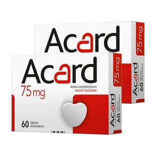 Set van 2x Acard, 75 mg, omhulde enterale tabletten, 60 st.