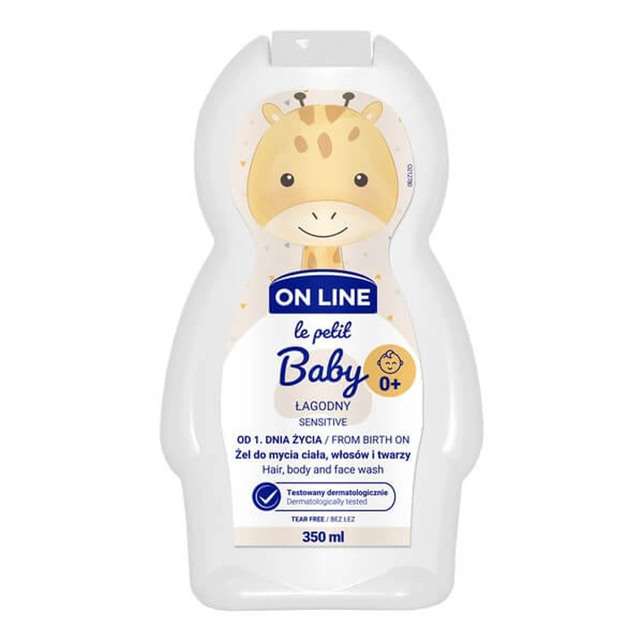 On Line Le Petit, łagodny żel 3w1 do mycia ciała, 350 ml: ceny i cechy