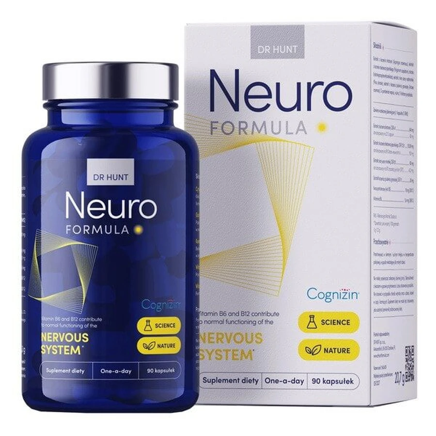 Hunt Neuro Formula, gélules dures, 90 pcs.