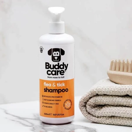 Buddycare, Floh- und Zeckenshampoo, 500 ml
