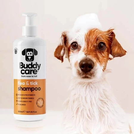Buddycare, Floh- und Zeckenshampoo, 500 ml