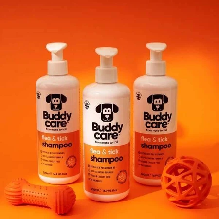 Buddycare, Floh- und Zeckenshampoo, 500 ml