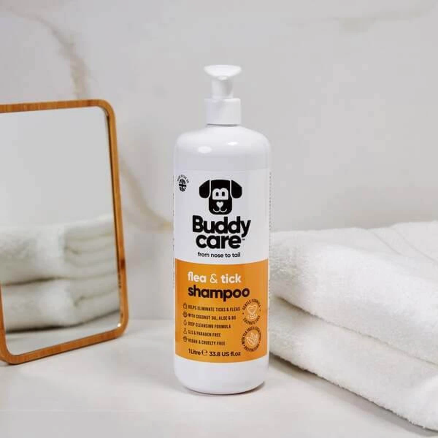 Buddycare, Floh- und Zeckenshampoo, 500 ml