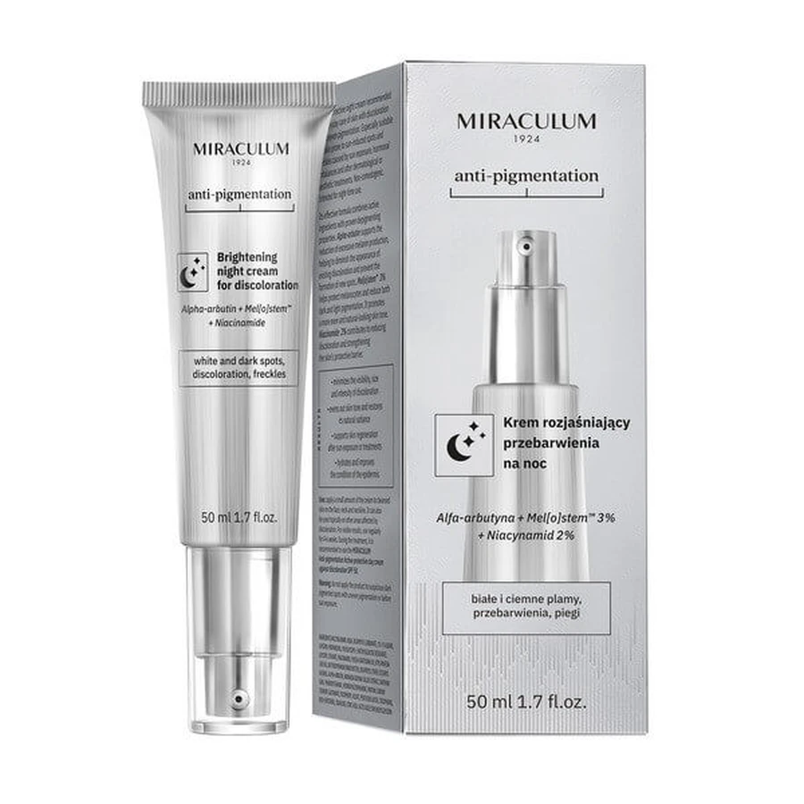 Miraculum Anti-Pigmentation, crème de nuit éclaircissante, 50 ml