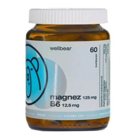 Wellbear Magnésium + Vitamine B6, gélules, 60 pcs.
