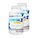Set de 2x Allnutrition Omega 3 Strong, cápsulas, 90 uds.