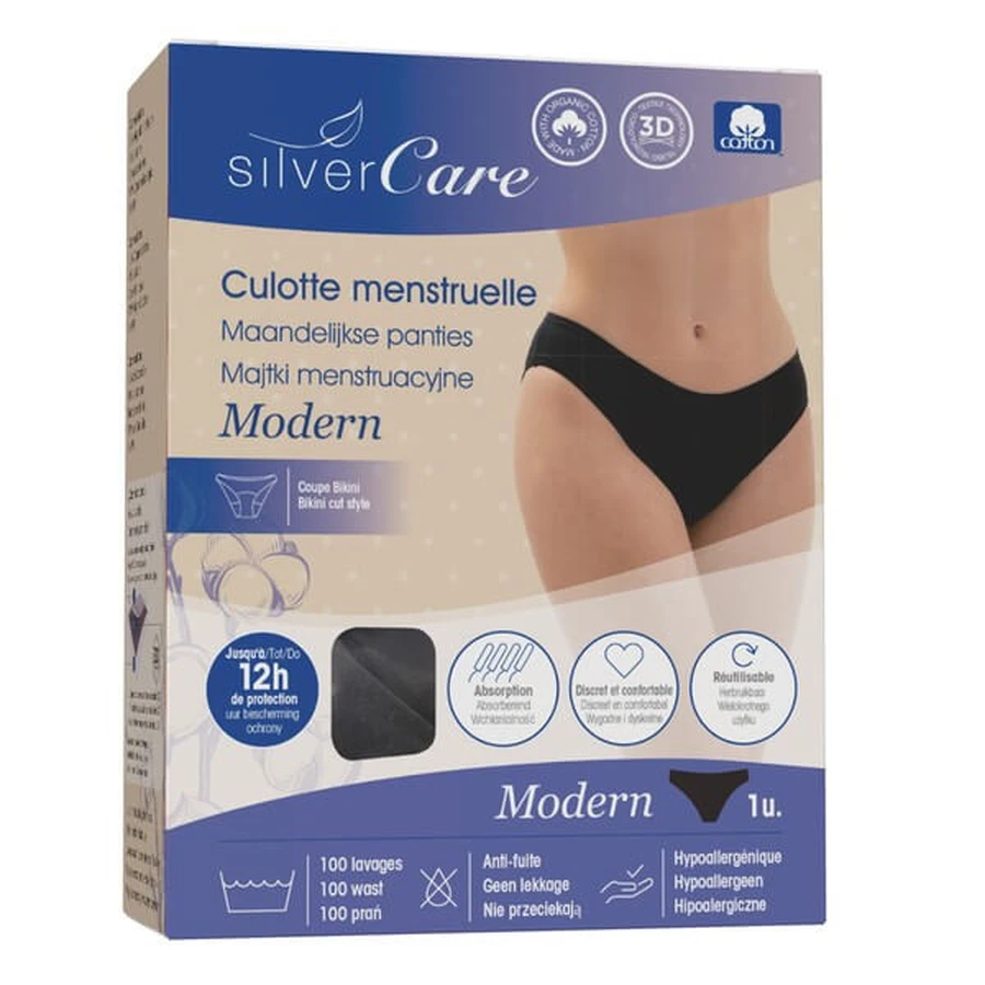 Silver Care Modern, Braguitas menstruales, talla M, 1 ud.