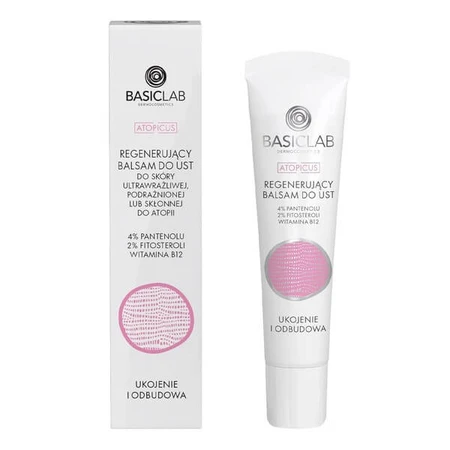 BasicLab Atopicus, lippenbalsem voor de ultragevoelige huid, 15 ml