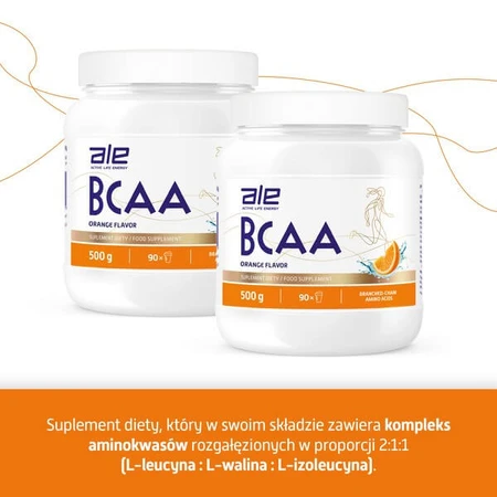 ALE BCAA Sinaasappelsmaak, poeder, 500 g