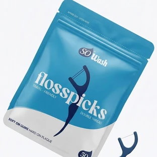 SoWash Flosspicks Gabeln mit doppeltem Gewinde 50 Stück