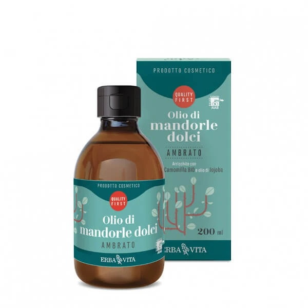 Ambergeurige zoete amandelolie