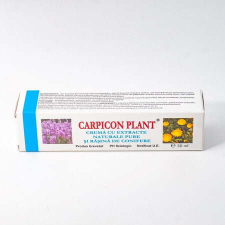 Crème met puur natuurlijke extracten en Carpicon Plant naaldhars, 50 ml, Elzin Plant