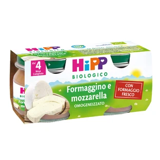 HiPP Homogenisierter Bio-Käse und Mozzarella 2x80g
