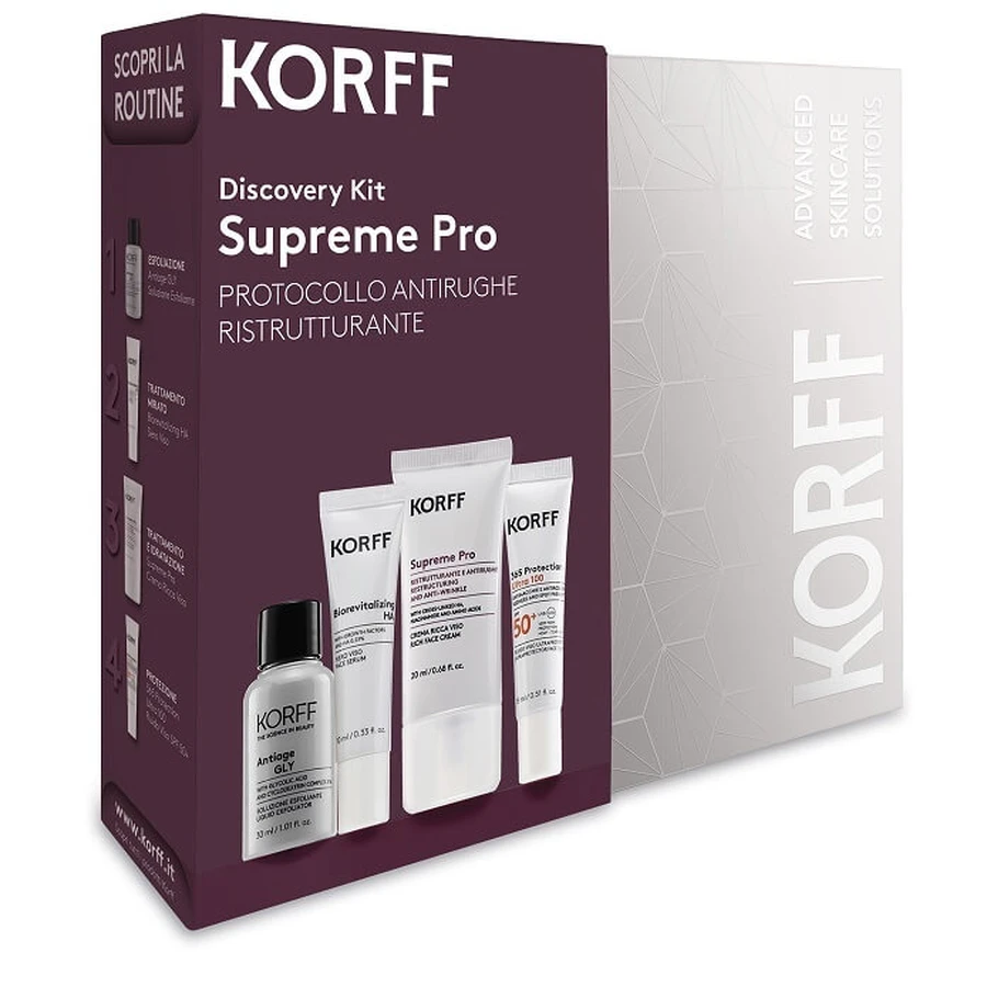 Zestaw przeciwstarzeniowy Korff Discovery Supreme Pro: ceny i cechy