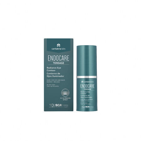 Endocare Tensage Eye Contour, Contorno occhi anti-occhiaie e borse, 15 ml, Cantabria Labs