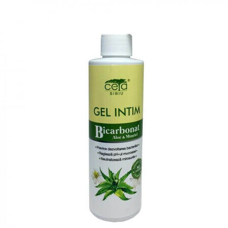 Gel intime au bicarbonate, à l'aloès et à la camomille, 200 ml, Ceta Sibiu