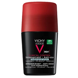 Vichy Homme Antitranspirant Roll-On Deodorant 96h Clinical Control, 50 ml