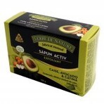 Sapun Activ Exfoliant cu samburi de caise, morcov, avocado si note citrice 100 g Verre de Nature