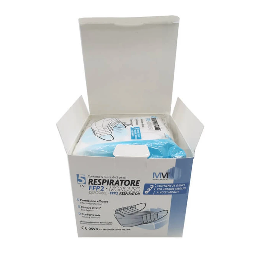 MUNUSMED Resp.FFP2+Crochets 5x5pcs