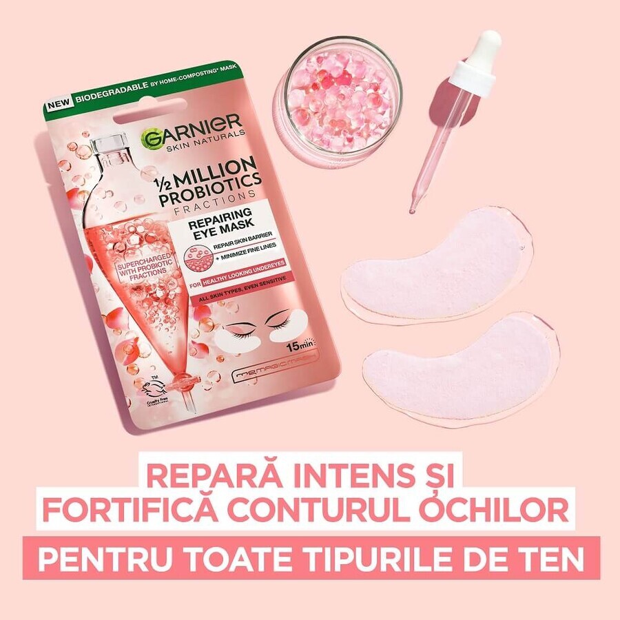 Maschera occhi riparatrice con 1/2 milione di frazioni probiotiche Skin Naturals, 6 g, Garnier