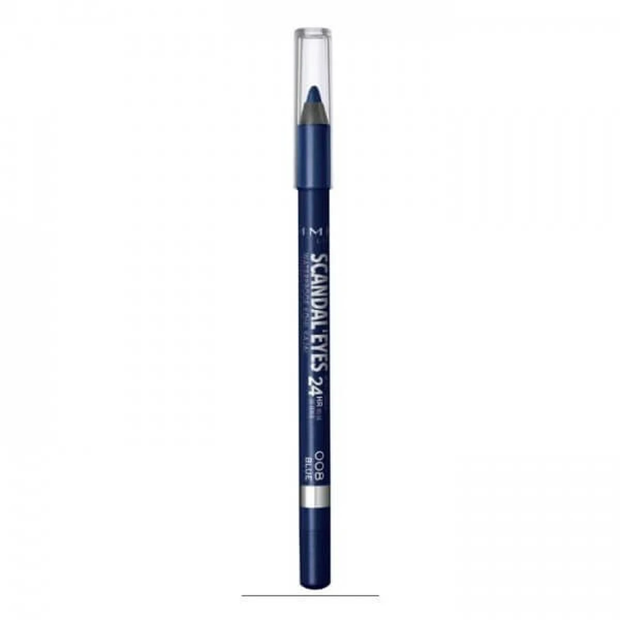 RIMMEL WASSERFESTER AUGENSTIFT SCANDALEYES 24 STUNDEN 008 BLAU