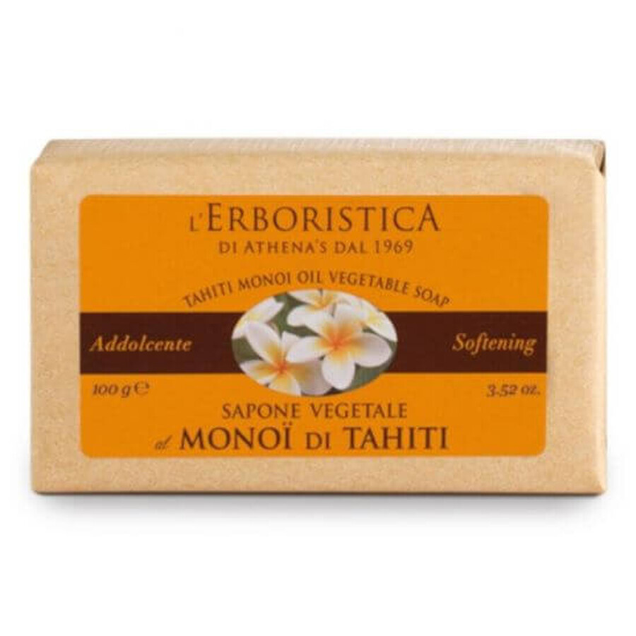 Sapone vegetale Monoi di Tahiti, 100g, l'Erboristica