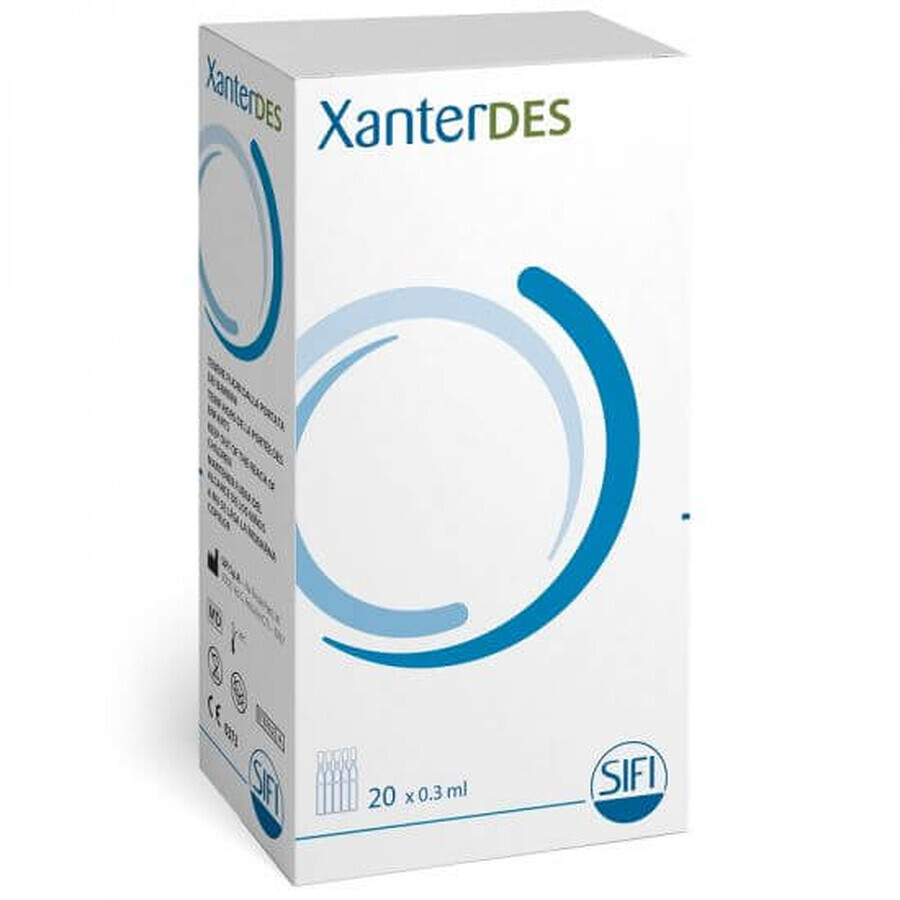Xanterdes ophthalmische Lösung, 20 Einzeldosis-Fläschchen x 0,3 ml, SIFI