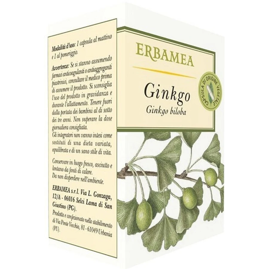 Ginkgo 50 Capsules Végétales Erbamea