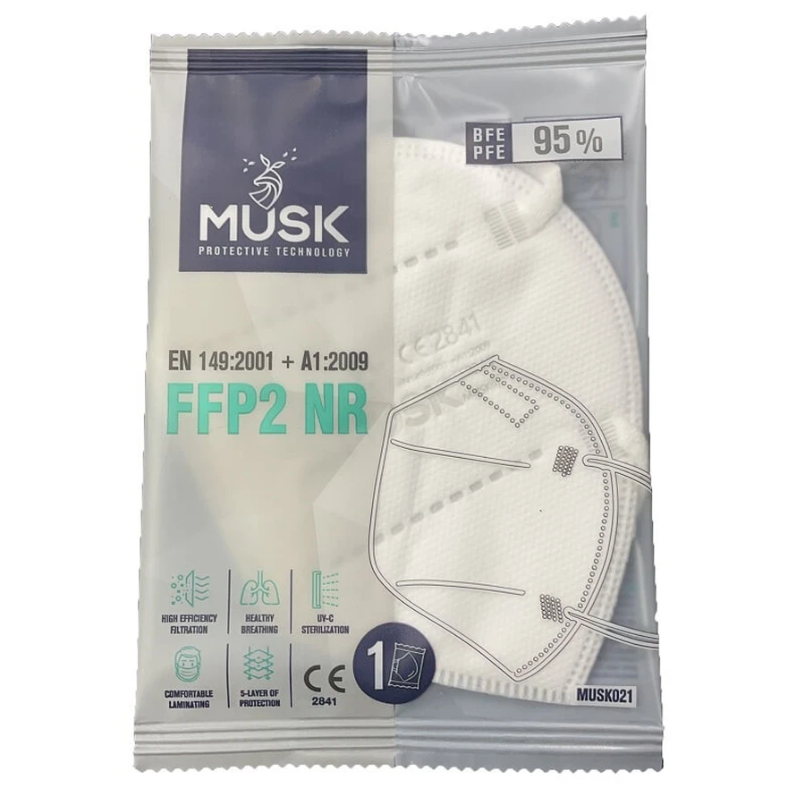 MASKA PIŻMOWA FFP2 BIAŁA 1SZT: ceny i cechy