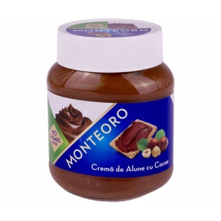 Monteoro Cacao- Hazelnootcrème, 350 g, Sly Nutritia