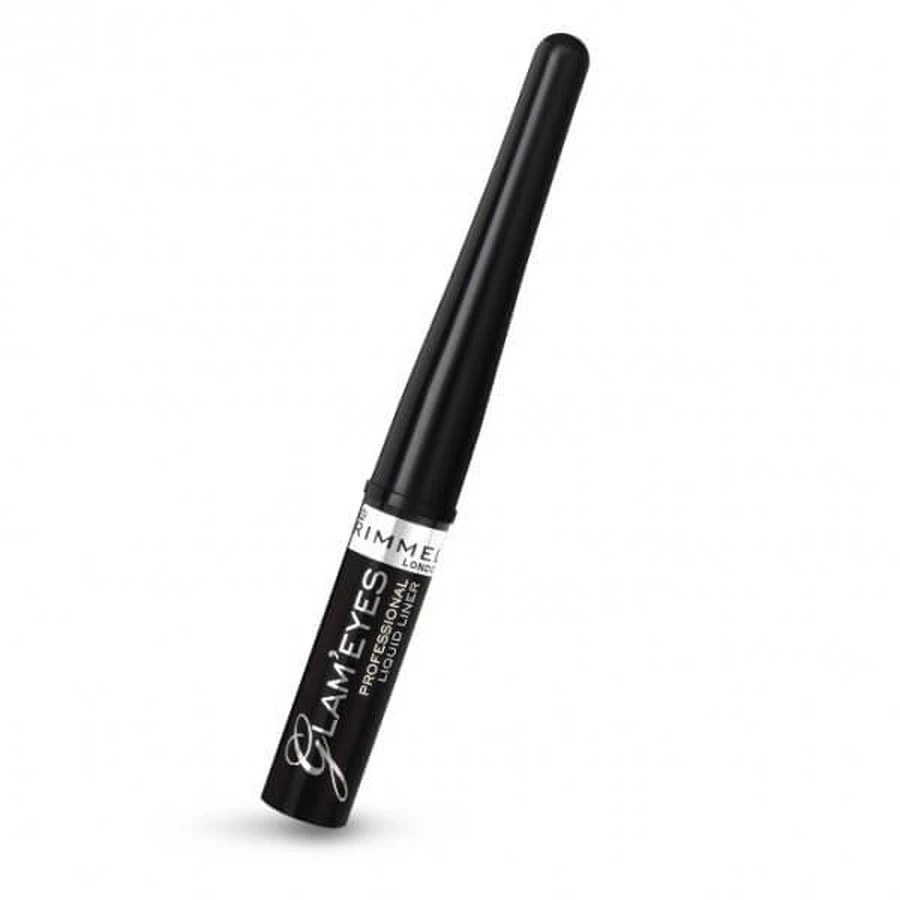 RIMMEL GLAM'EYES EYE LINER PENCIL 001 BLACK GLAMOUR