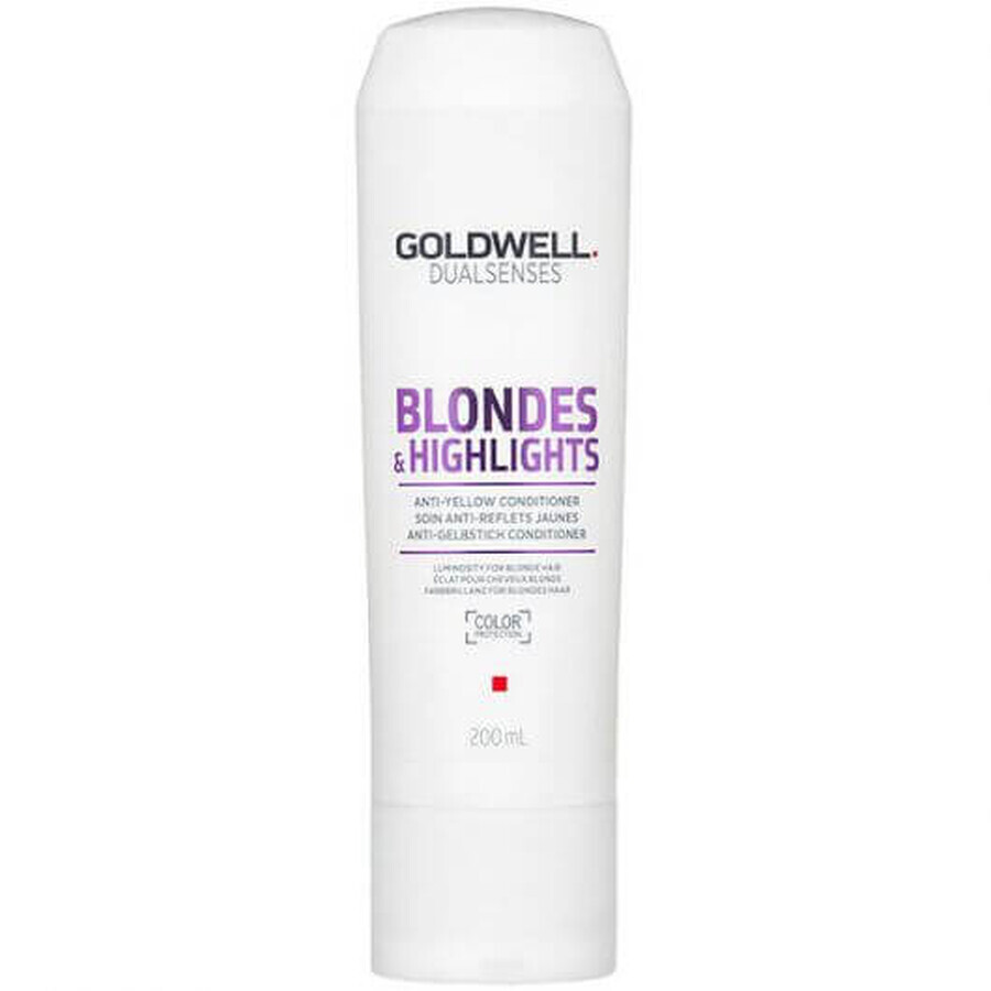 Goldwell Dual Sences Blonde & Highlights Conditionneur anti-brillance pour cheveux blonds 200ml