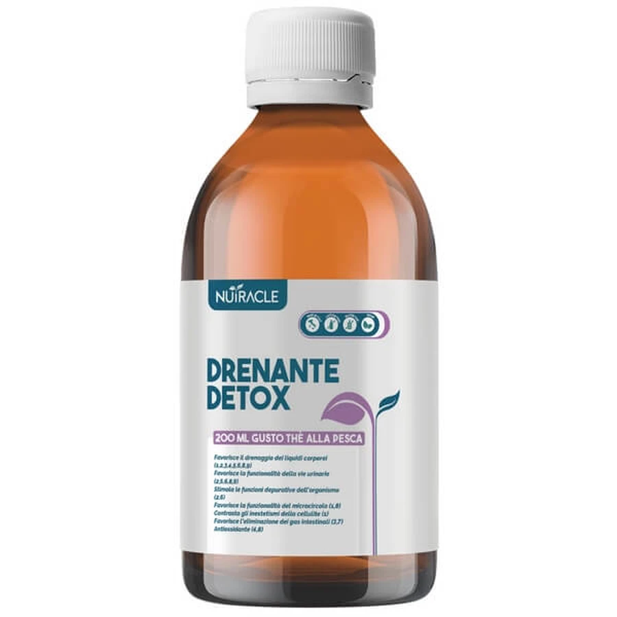 Nutracle afvoerende detox perzik thee smaak 200ml