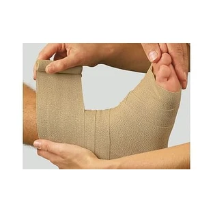 Dauerbinde Elastische Bandage F Hohe Dehnung Leichte Kompression 10x700cm Mit Klammern