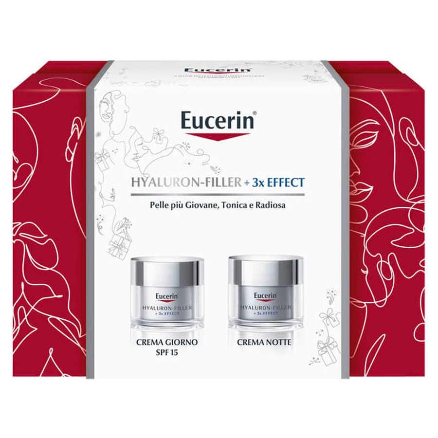 Eucerin Hyaluron Filler +3x Effekt Tagescreme SPF15 50ml + Nachtcreme 50ml