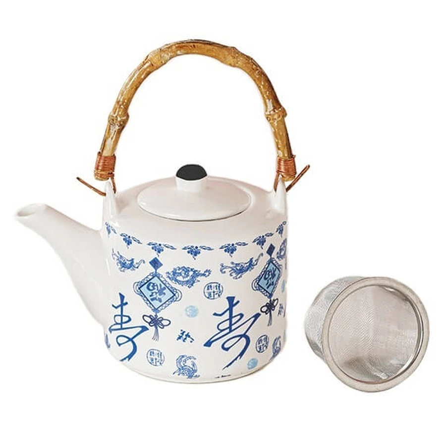 ANCIENNE THÉIÈRE EN PORCELAINE PORCELL BON