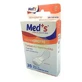Meds Strips Polyethylen Hypoallergene Pflaster Medium 20 Stück