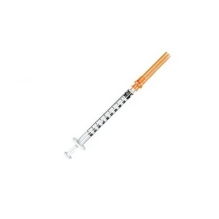 Seringue 1ml avec aiguille G25 LS 100 pièces