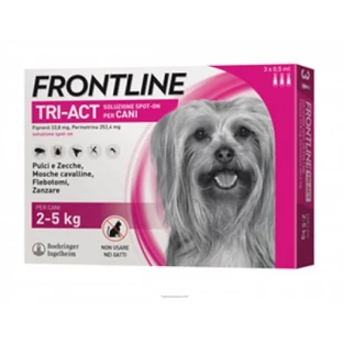 Frontline Tri-Act spot-on solution for dogs 2-5 kg